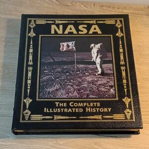 NASA The Complete Illustrated History Leather Bound Signed Buzz Aldrin